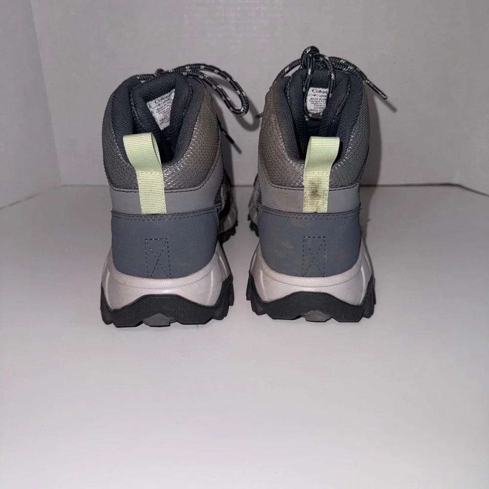Columbia Women's Strata Trail Mid Waterproof Hiking Boots Grey/Slate Size 7.5